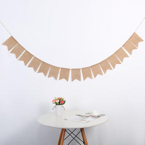 Баннер из натурального джута в стиле ретро для свадьбы, праздника - Product Image 3