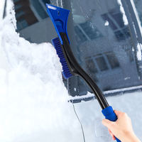 Brosse à neige multifonctionnelle pour voiture, pelle à glace, grattoir à glace, outil de dégivrage de pare-brise, outil d'hiver