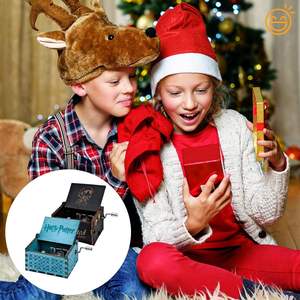 Caja Musical de Madera con Manivela, Let It Be, Hey Jude, Música de los Beatles - Product Image 6