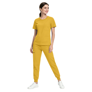 Conjunto de Pantalones Jogger Médicos con Cuello Redondo, Uniforme de Enfermería Elástico Unisex, Transpirable y Suave <span class=keywords><strong>para</strong></span> Uso Hospitalario en Verano 46002 - Product Image 5