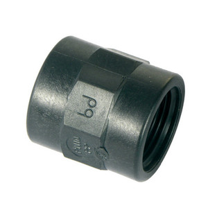 Manchon en polypropylène noir de 3/4\" pour tuyaux, conduits et raccords Bucchi - Product Image 1