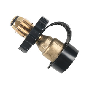 Adaptateur de valve Pol vers QCC avec cache-poussière pour réservoir de propane, accessoire métallique pour barbecue, cuisson et grillades en extérieur - Product Image 3