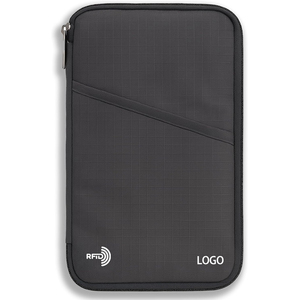 Organizador de Documentos de Viaje Premium con Bloqueo Antirrobo RFID, Porta Pasaportes Familiar, Cartera Grande para Pasaportes - Product Image 1