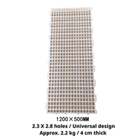 Plancher à lattes en PP robuste pour l'élevage de porcs et de moutons, revêtement de sol en plastique renforcé pour bétail