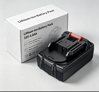 Batterie d'outil électrique 18V 6AH DC, perceuse sans fil, clé à chocs, batterie lithium-ion rechargeable de remplacement en stock