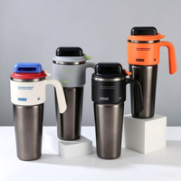 Nouvelle conception, gobelet isotherme grande capacité à double paroi en acier inoxydable, tasse à café thermos sous vide avec poignée pour étudiants, bureau, salle de sport