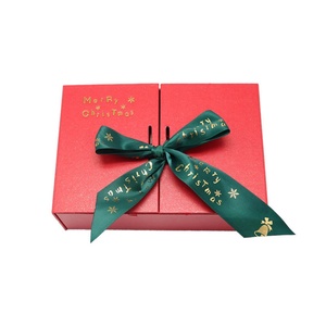 Customizable Luxury Christmas Gift <b>Boxes</b> with Ribbon Decoration Modern Style Recycled Materials Eco-Friendly and Stylish - Product Image 2