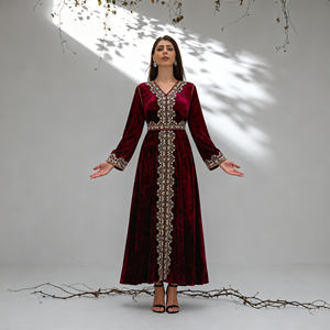 Nouvelle conception, robe abaya modeste en polyester uni de haute qualité, sur mesure, pour femmes musulmanes, fournisseur en gros - Product Image 4