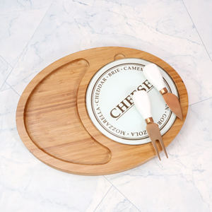 <span class=keywords><strong>Planche</strong></span> <span class=keywords><strong>à</strong></span> fromage <span class=keywords><strong>en</strong></span> bambou naturel de grande taille avec un ensemble de couteaux <span class=keywords><strong>à</strong></span> fromage <span class=keywords><strong>en</strong></span> acier inoxydable pour un usage domestique - Product Image 5