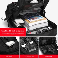 Sac à dos imperméable pour homme avec une capacité ultra-grande pour les voyages, l'utilisation en plein air, style sportif décontracté, doublure en polyester, sac à dos pour motard