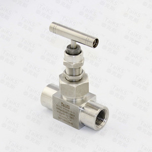 Válvulas de aguja de tres piezas con rosca interna para control de gas y agua, suministradas por el fabricante - Product Image 1