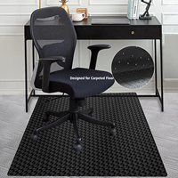 Tapis de chaise du motif 3D Tapis de chaise en plastique antidérapant Tapis de chaise de protection en PVC transparent