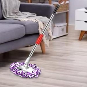 Stainless Steel Floor Cleaning Adjustable Rotating <b>Microfiber</b> Spinning <b>Mops</b> 360 Degree Rotatable Magic Bucket Set Self-Wringer - Product Image 5