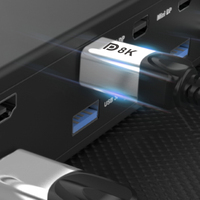 Câble convertisseur Mini DP vers DP VCOM 8K 60Hz Ultra Haute Définition pour GPU RTX Série 40, configuration de projecteur Home Cinéma