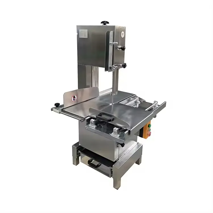 Sierra de corte de hueso de carne congelada profesional Máquina de carnicero eléctrica de acero inoxidable Máquina de corte de hueso de carne congelada carne y máquina