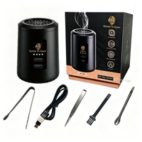 Brûleur d'encens électronique BK-188 OUD, diffuseur d'aromathérapie à bouton-poussoir rechargeable par USB, capacité 0,5L, style Moyen-Orient