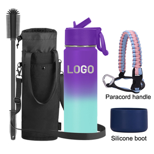 Portable Tour Double Wall Metal Water Bottle Children Hiking Vacuum Flasks Bottle Insulated Normal Cartoon 12 oz Kids <b>Thermos</b> - Product Image 1