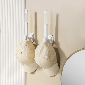 Porte-chapeaux mural créatif avec crochets pour rangement de casquettes de baseball, organisateur de sacs pour cuisine, chambre, placard et porte de chambre - Product Image 5