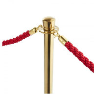 Barrière de file d'attente traditionnelle Xuxuan en acier inoxydable 201 avec corde torsadée bleue pour barrière de file d'attente