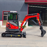 Mini-excavatrice la plus petite pour usage industriel, moteur diesel japonais, rotation à 360 degrés, godet de terrassement, usage agricole