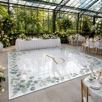Rouleau de vinyle autocollant personnalisé pour piste de danse de mariage - Blanc brillant résistant aux UV/à l'eau