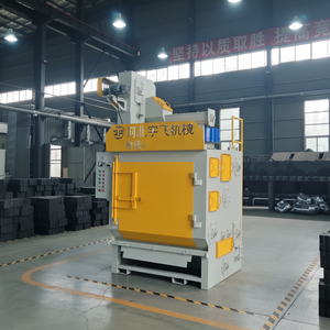 Machine de sablage à bande tournante CE avec système de <span class=keywords><strong>d</strong></span>époussiérage automatique pour application de revêtement <span class=keywords><strong>en</strong></span> poudre, moteur PLC haute pression - Product Image 1