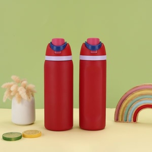 <b>Hot</b> Sell on 19oz 24oz 32oz Fitness Water Bottle Insulated Stainless Steel Water Bottle with Straw for Sports Yoga Bottle - Product Image 3
