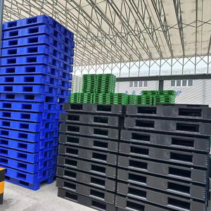 พาเลทพลาสติกสำหรับงานหนักแบบยูโรปิดใช้งานได้สำหรับใช้ในอุตสาหกรรมใช้ซ้ำได้3ชั้น - Product Image 1