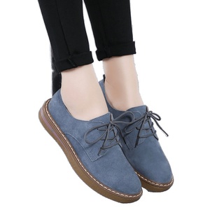 <span class=keywords><strong>Mocassini</strong></span> traspiranti da <span class=keywords><strong>donna</strong></span> in vera pelle di vacchetta primavera in Sole piatta antiscivolo scarpe Casual comode per gli studenti in pelle scamosciata - Product Image 5