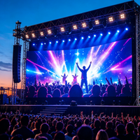 Écran LED de location couleur haute luminosité pour événements intérieurs/extérieurs, idéal pour conférences et spectacles en direct