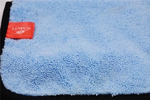 ผ้าเช็ดมือไมโครไฟเบอร์ผ้าเช็ดทำความสะอาดรถยนต์แบบคาเนโบสีฟ้าออกแบบได้ตามต้องการ - Product Image 6