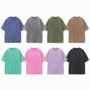 T-shirt pour homme à coupe classique, impression numérique grand format personnalisée, délavage acide, 100% coton, écologique, 230 g/m² - Product Image 6