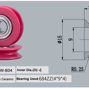 Roues de guidage entièrement céramiques Sen Guang 15*4mm pour le tréfilage, certifiées ISO9001:2008 - Product Image 6