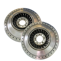 Composant en acier inoxydable moulé par investissement de qualité supérieure, usiné CNC, avec roulement à billes double en céramique personnalisé et coque de turbo en acier billette