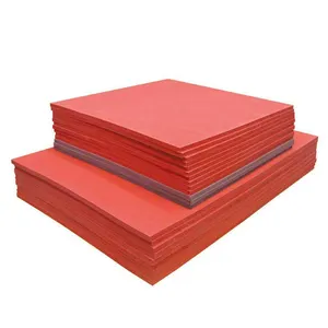 Custom Size Shape Heat Resistant Durable High Temperature Rubber Foam Evenly Sheet Silicone Foam Board for Vacuum Heat Press