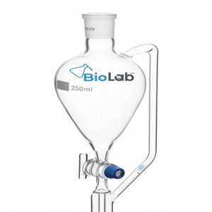 Embudo de Igualación de Presión, Embudo de Vidrio en Forma de Pera, Tubo de Orificio Estrecho, Filtración de Laboratorio - Product Image 1