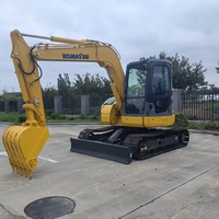 Mini-excavatrice Komatsu PC78 d'origine japonaise, 7 tonnes, excavatrice hydraulique en bon état, excavatrice d'occasion d'usine d'origine à vendre
