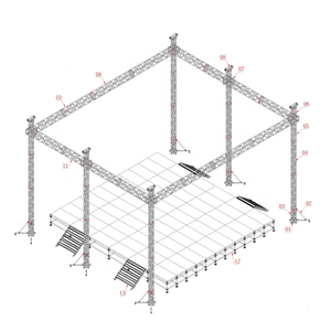 Estructura de Iluminación de Aluminio para Exteriores, Sistema de Estructura de Aluminio para Eventos al Aire Libre, Estructura de Techo para Conciertos para Colgar Altavoces - Product Image 4