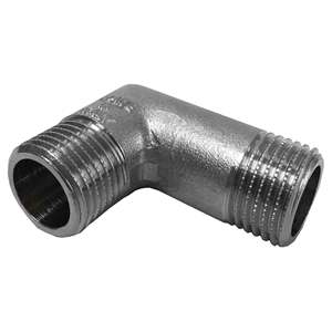 Herramienta de torneado de codo macho/macho de latón niquelado 3/8X3/8 - Product Image 1