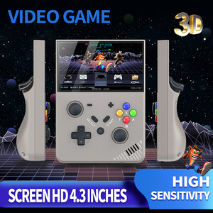 เครื่องเล่นเกมพกพา Surprise Price R43 PRO รุ่น M18 โอเพ่นซอร์ส 3D ความละเอียดสูง 4K จอยสติ๊กแบบเรโทร สำหรับ PSP <span class=keywords><strong>PS1</strong></span> N64 - Product Image 2