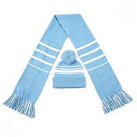 Acryl-Langflachstrickmaschine Jacquard Fußball-Fanschal Langlebig für Outdoor-Aktivitäten Herren Allwetter-Schal