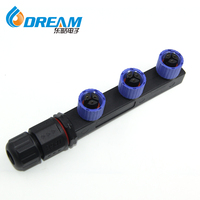 DREAM START Étanche 2Pin Y-type Fil Splitter IP67 1 à 2/3/4/5 M19 Vis Verrouillage Câble Connecteur Plug pour Lumière LED