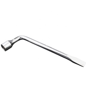 Llave de Neumáticos Tipo L de 17 mm - 21 mm, Llave de Doble Extremo con Cabeza Plana de 21 mm, Herramienta para Quitar y Cambiar Neumáticos - Product Image 3