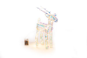 Romantic Santa Desktop Ornament Sequin Wire Standing <b>Reindeer</b> Plastic/Metal Treesmas Brand Indoor/<b>Outdoor</b> Christmas Souvenir - Product Image 2