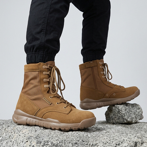 Botas de Senderismo TSB24 Coyote Brown de Lona para Exteriores, con Cremallera Interior, Duraderas, con Cordones, Calzado de Trekking Adecuado para Actividades al Aire Libre - Product Image 6