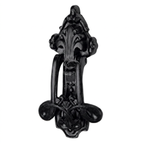 Timbre de Puerta Victoriano de Hierro Fundido con Instalación por Tornillos, Acabado Negro, Decorativo para Puerta Principal, Entrada de Hotel, Coshik Exports, 1 Año de Garantía - Product Image 1