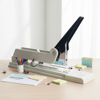 Agrafeuse Manuelle de Bureau Grande Capacité, Fourniture de Papeterie, Agrafeuse Robuste à Bras Long Portée, 200 Feuilles, Format A3 A4, Vente en Gros