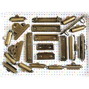 Vieux Vintage 70mm 110mm Antique Laiton Bronze Multitooth Binder Clip Métal Denté Presse-papiers Clip Restaurant Menus Dent Clamp - Product Image 5