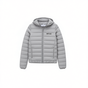 Veste matelassée pour femme HDJ MR7427 à capuche avec fermeture éclair coupe-vent en coton rembourré longueur normale pour l'automne - Product Image 1