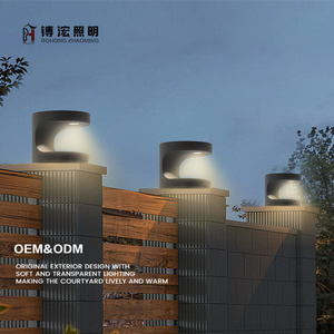 Decorazione moderna del giardino IP65 impermeabile LED recinzione colonna faro <span class=keywords><strong>solare</strong></span>/alimentato <span class=keywords><strong>a</strong></span> batteria - Product Image 2